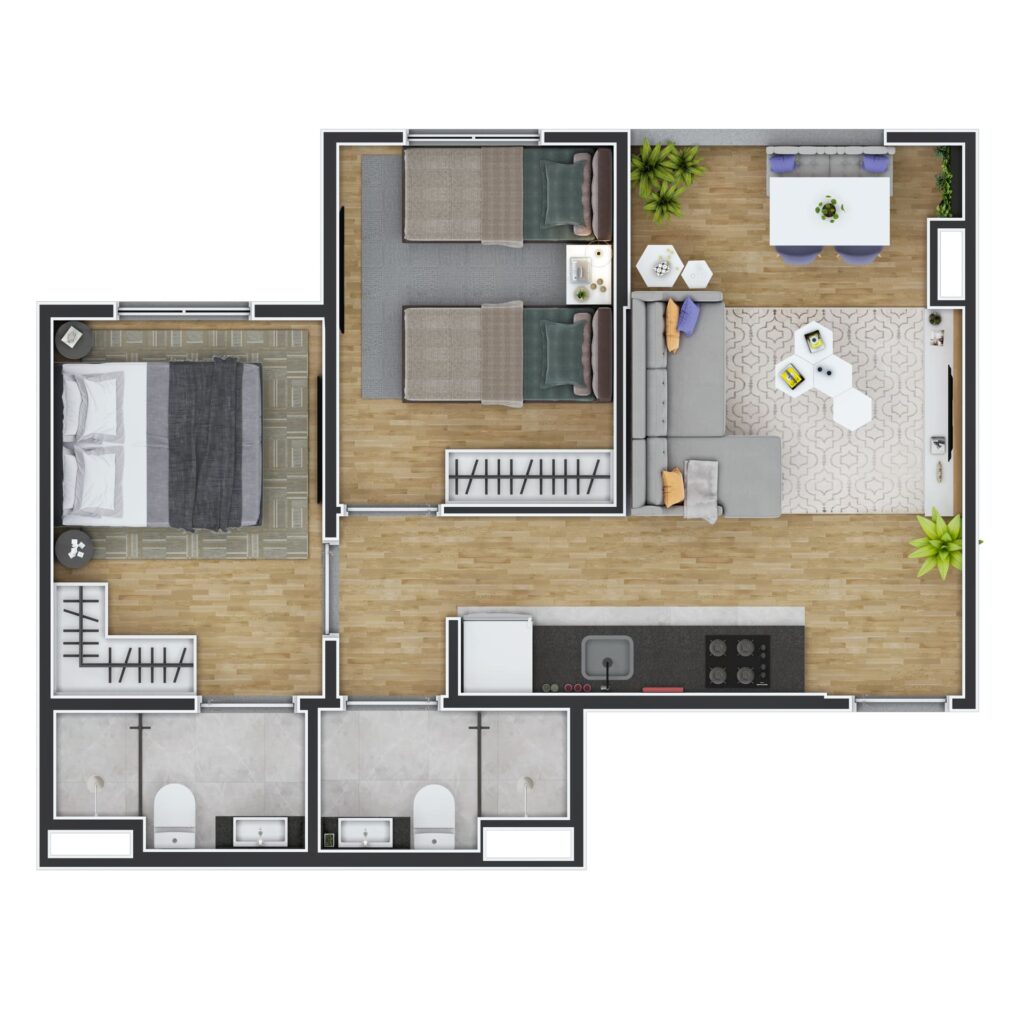 Planta Tipo B - Ampliado