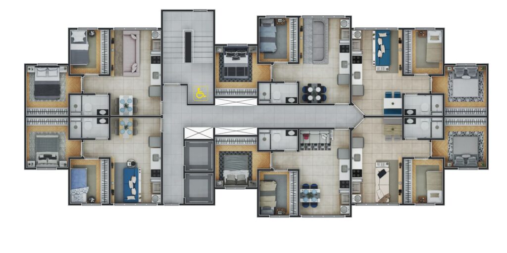 Implantação Andar